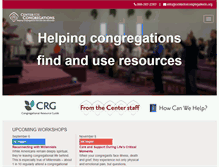Tablet Screenshot of centerforcongregations.org